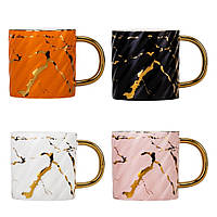 Керамічна чашка "Marble" 400 мл, 4 дизайни