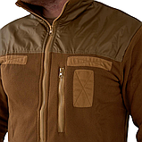 Флісова кофта тактична "ГРІЗЛІ" з накладками койот, фото 5