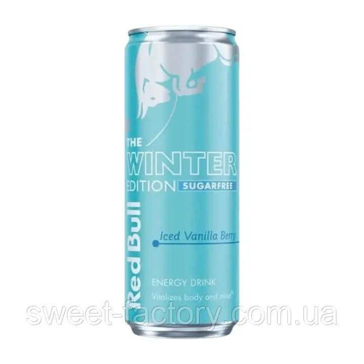 Енергетик Red Bull Winter Edition Iced Vanilla Berry Sugar Free 250ml, фото 1