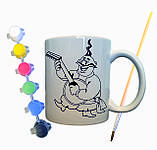 Набір для творчості кружка розмальовка "Козак" 330 мл біла, фото 2