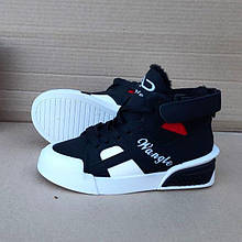 Зимові жіночі Кросівки на хутрі Чорні Снікерси Черевики (розміри: 36,39,41)