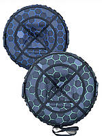 Тюбінг (варушка) 100 см, надувні санки дитячі Соти, підлітковий, з камерою, крижана пвх зелений