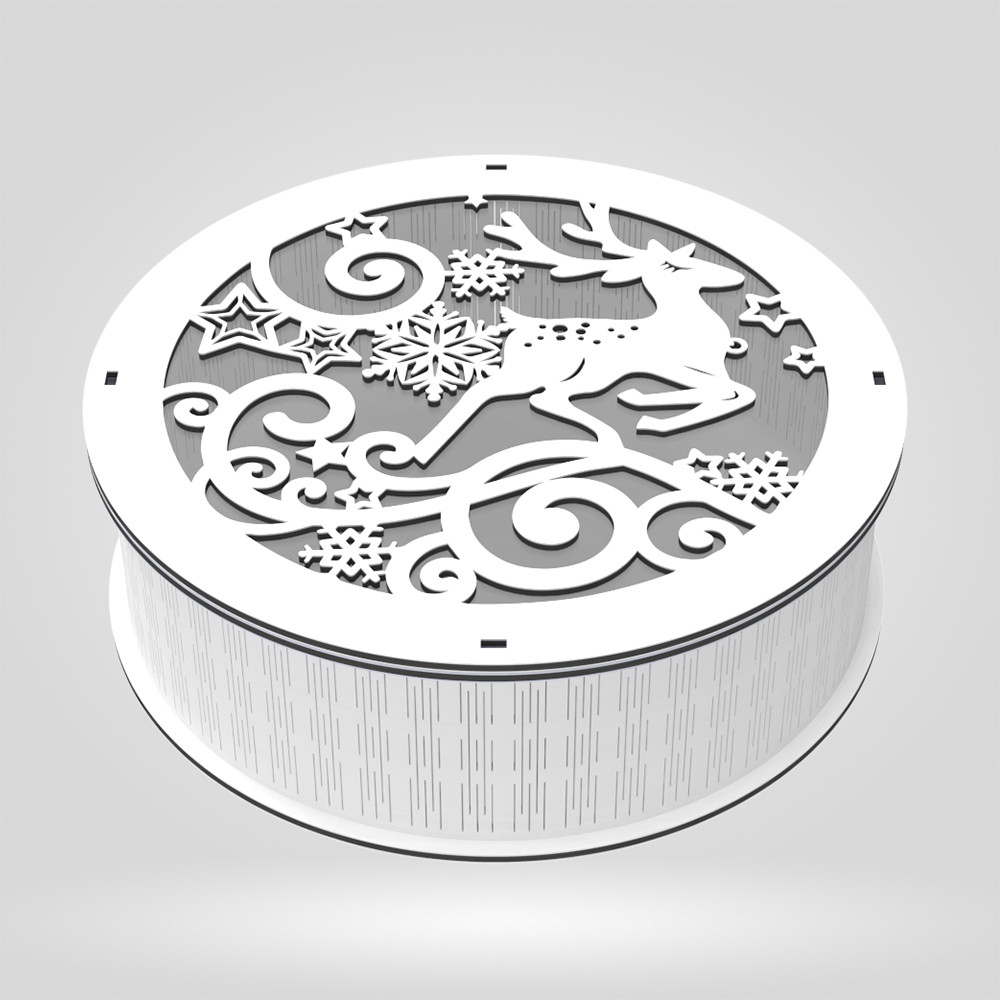 Подарункова коробка EKOSTAR d200 h60, фото 1