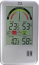 Цифровий термогігрометр з бездротовим датчиком TFA Bel-Air 30.3045.IT (Silver), фото 2