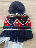 Zara Трикотажна шапка з нашитим помпоном 1-3 роки 50 см, фото 2