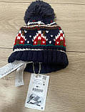 Zara Трикотажна шапка з нашитим помпоном 1-3 роки 50 см, фото 5