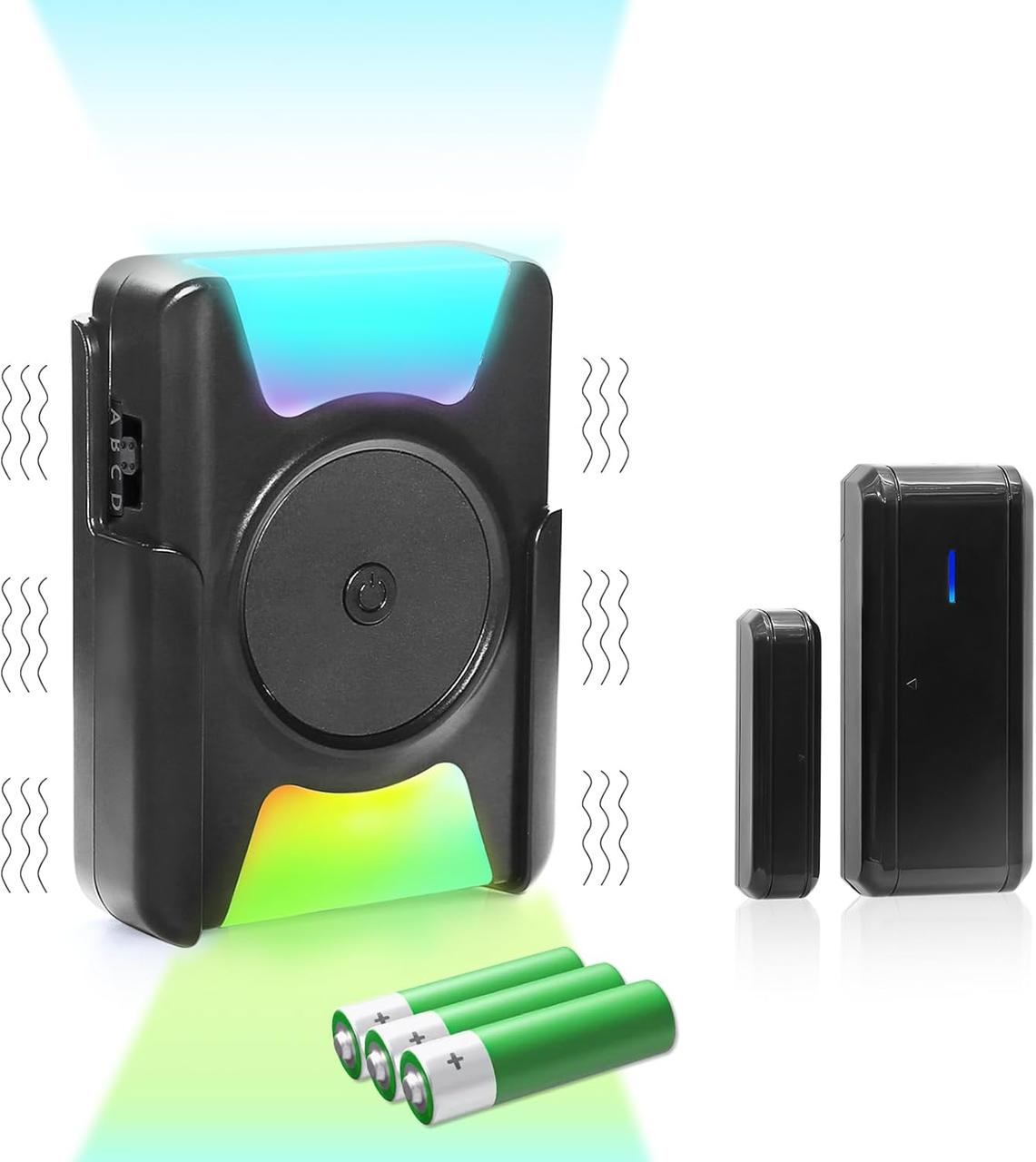 AllToU Бездротовий дверний дзвінок Датчик дверного вікна Дверна сигналізація для дверей Відкрита дальність 1000 футів, фото 1