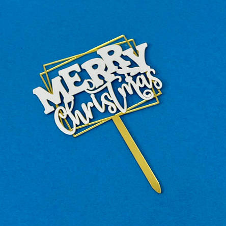 Акриловий топер  "Merry Christmas", фото 2