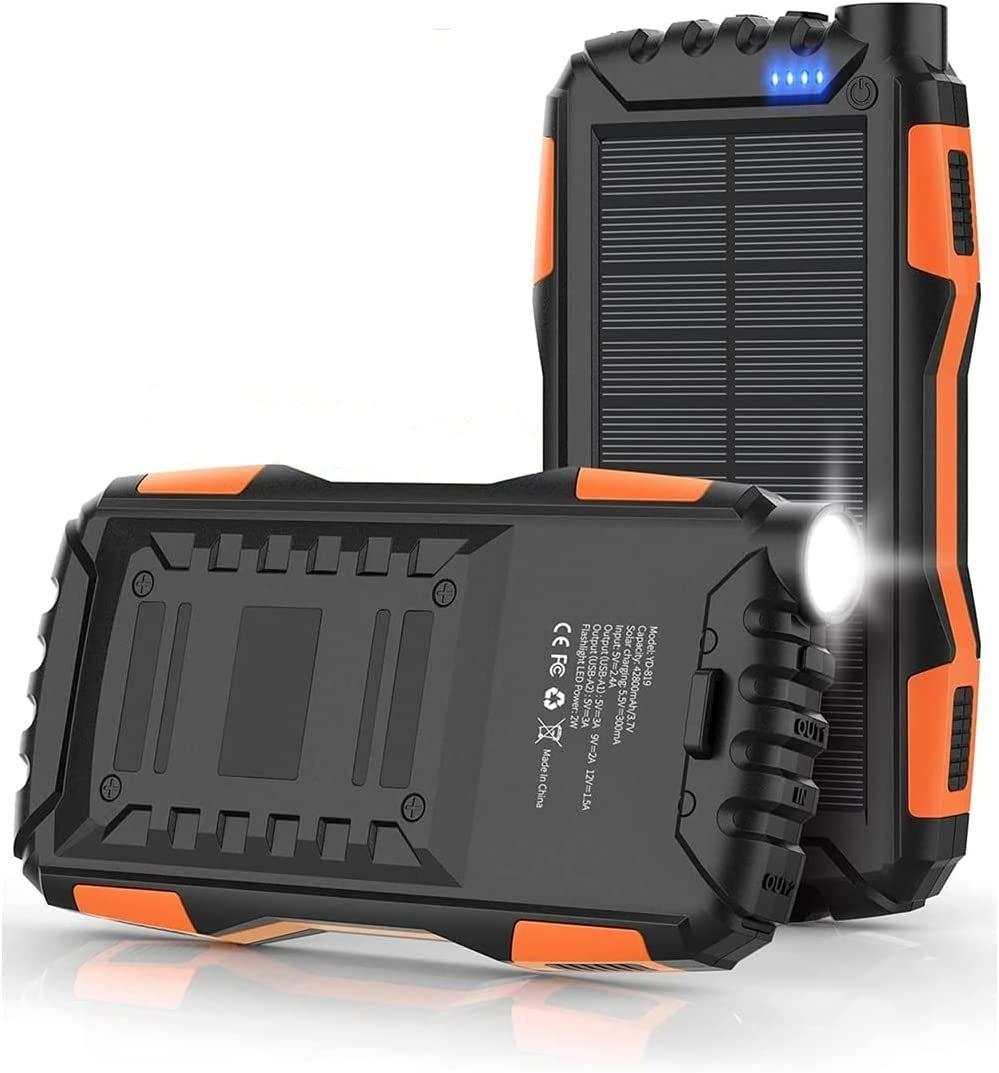 Повербанк Сонячний 42800 MAh YD-819, З Ліхтарем, Світить Більше 7-Ми Діб