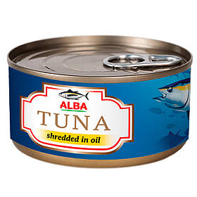 Тунець ALBA FOOD Салатний в олії 150г