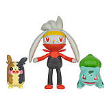 Набір ігрових фігурок POKEMON W18 — МОРПЕКО, БУЛЬБАЗАВР, РОБУТ, фото 4