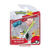 Набір ігрових фігурок POKEMON W18 — КЛЕФЕЙРІ, БІЛДУМ, СиРФЕТЧ'Д