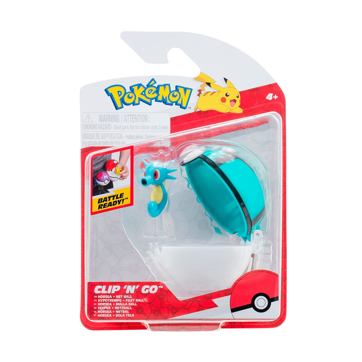 Ігровий набір POKEMON W16 — ХОРСІ У ПОКЕБЛЕ (ігрова фігурка, покебол)