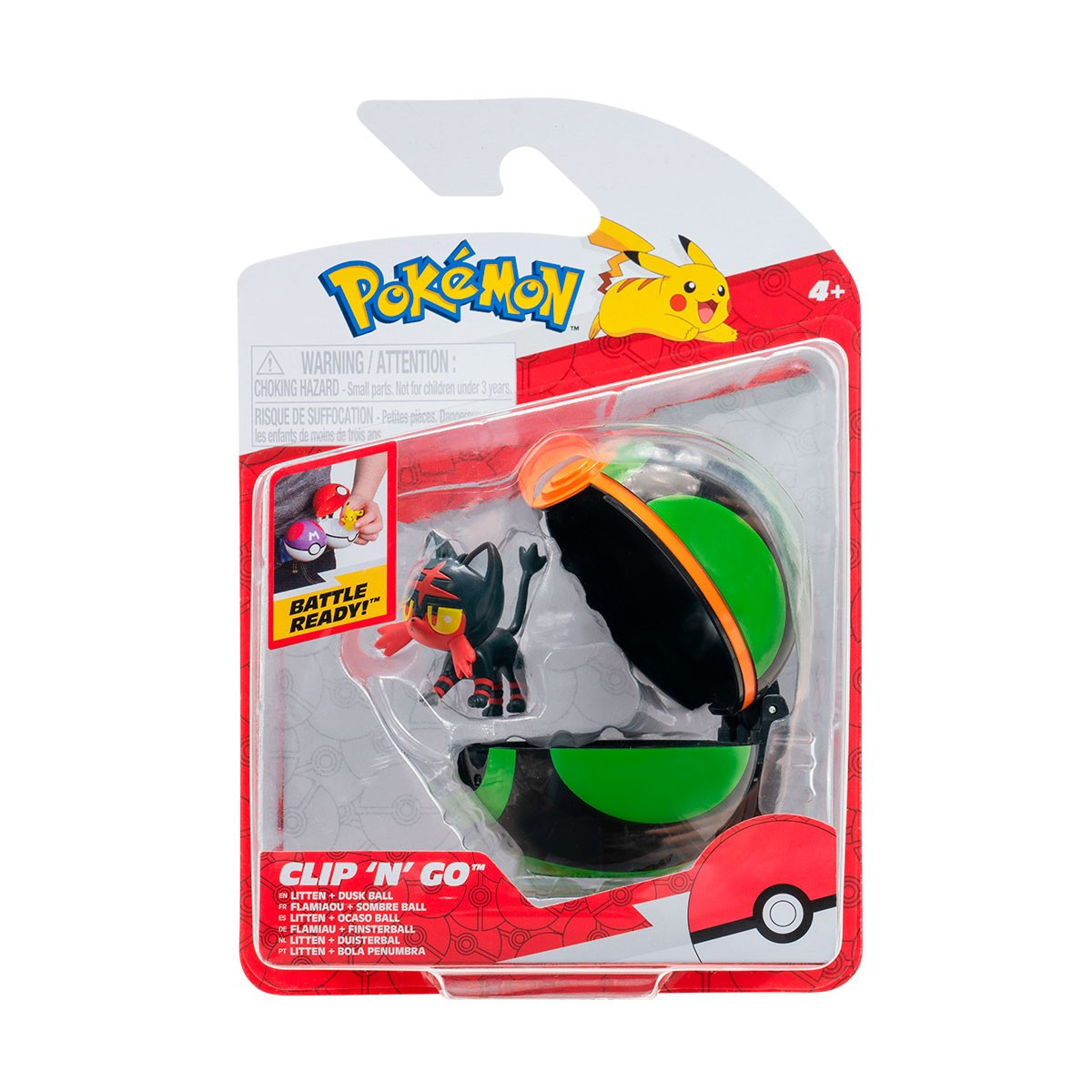 Ігровий набір POKEMON W16 — ЛІТТЕН У ПОКЕБЛЕ (ігрова фігурка, покебол)