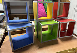 Навісна полиця квадрат міні в асортименті