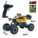 Автомобіль OFF-ROAD CRAWLER з р/к - CAR VS WILD (золотий, акум. 3,6V, метал. корпус, 1:20), фото 10