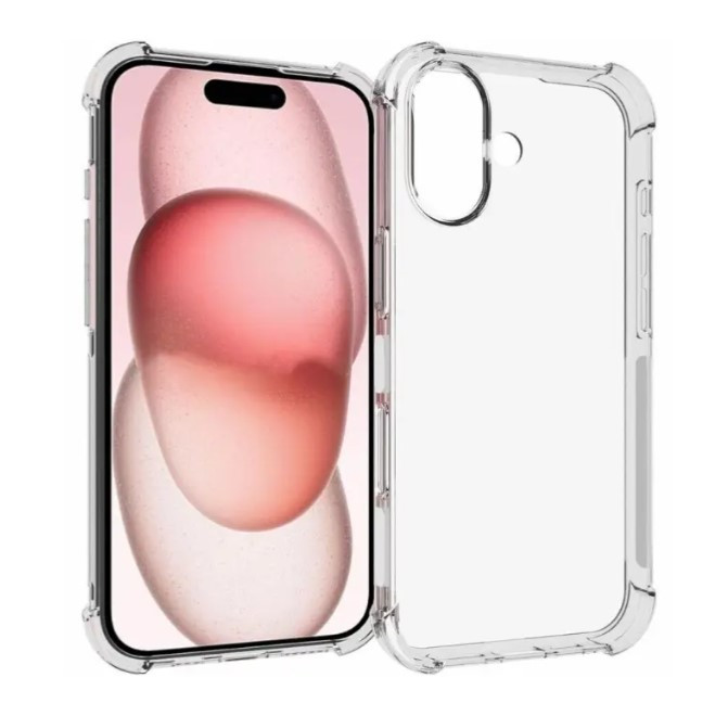 Протиударний прозорий чохол для Apple iPhone 16, фото 1