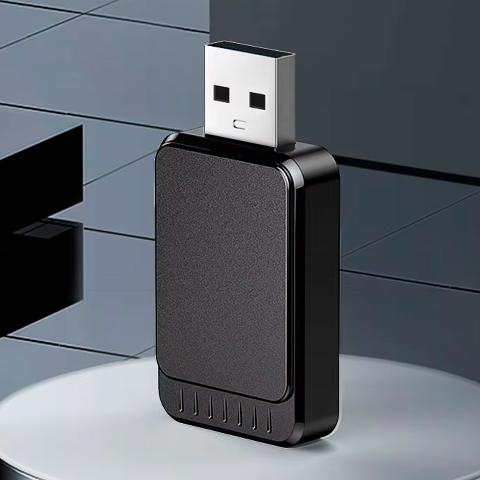 Адаптер Бездротовий 2в1 Bluetooth USB для автомобіля для Apple CarPlay і Android Auto 5G WiFi Чорний (6232), фото 1