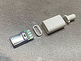 10 шт. Штекер під шнур USB-С 2.0 (СМ) 5А 4pin білий, фото 4