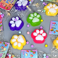 Іграшка-сквіш лапка котика. Антистрес у формі лапи, лапка Таба іграшка