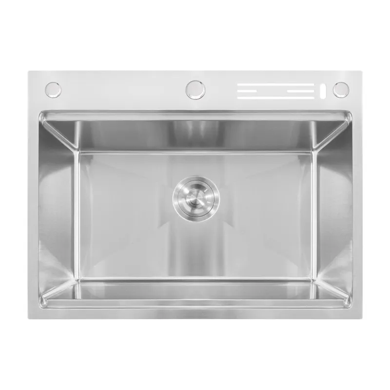 Мийка Mixxus MH7050-SK NANO-SILVER (3.0/0.8) з н.ст., зі сходинкою для суш.,з підст.під ножі(нерж.), фото 1