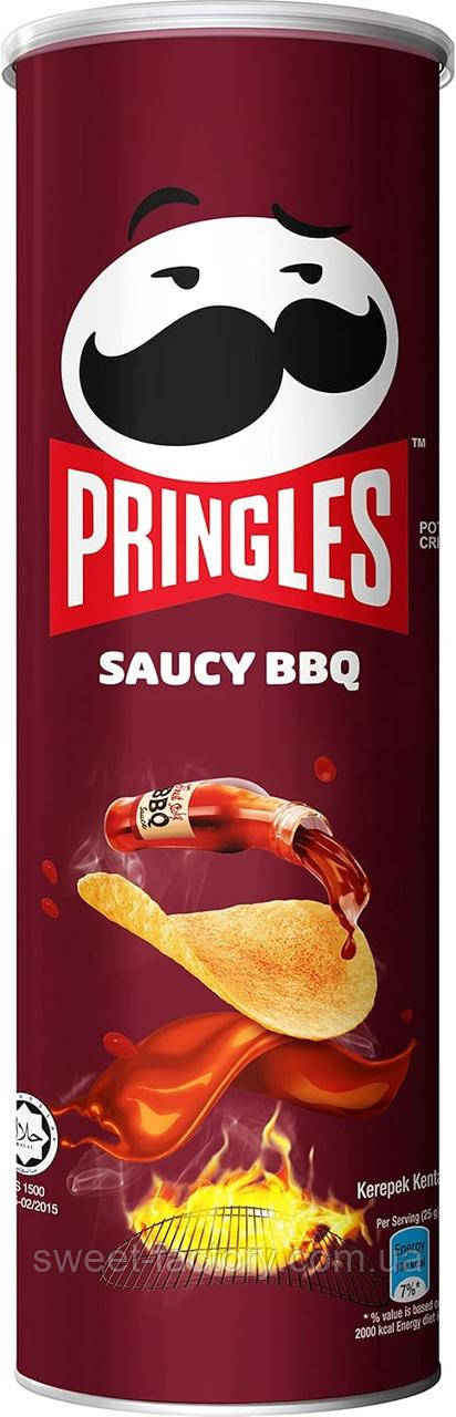 Чіпси Pringles Saucy BBQ 102g, фото 1