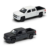 Автомодель — CHEVROLET SILVERADO 2017 (перламутрово-білий, чорний)