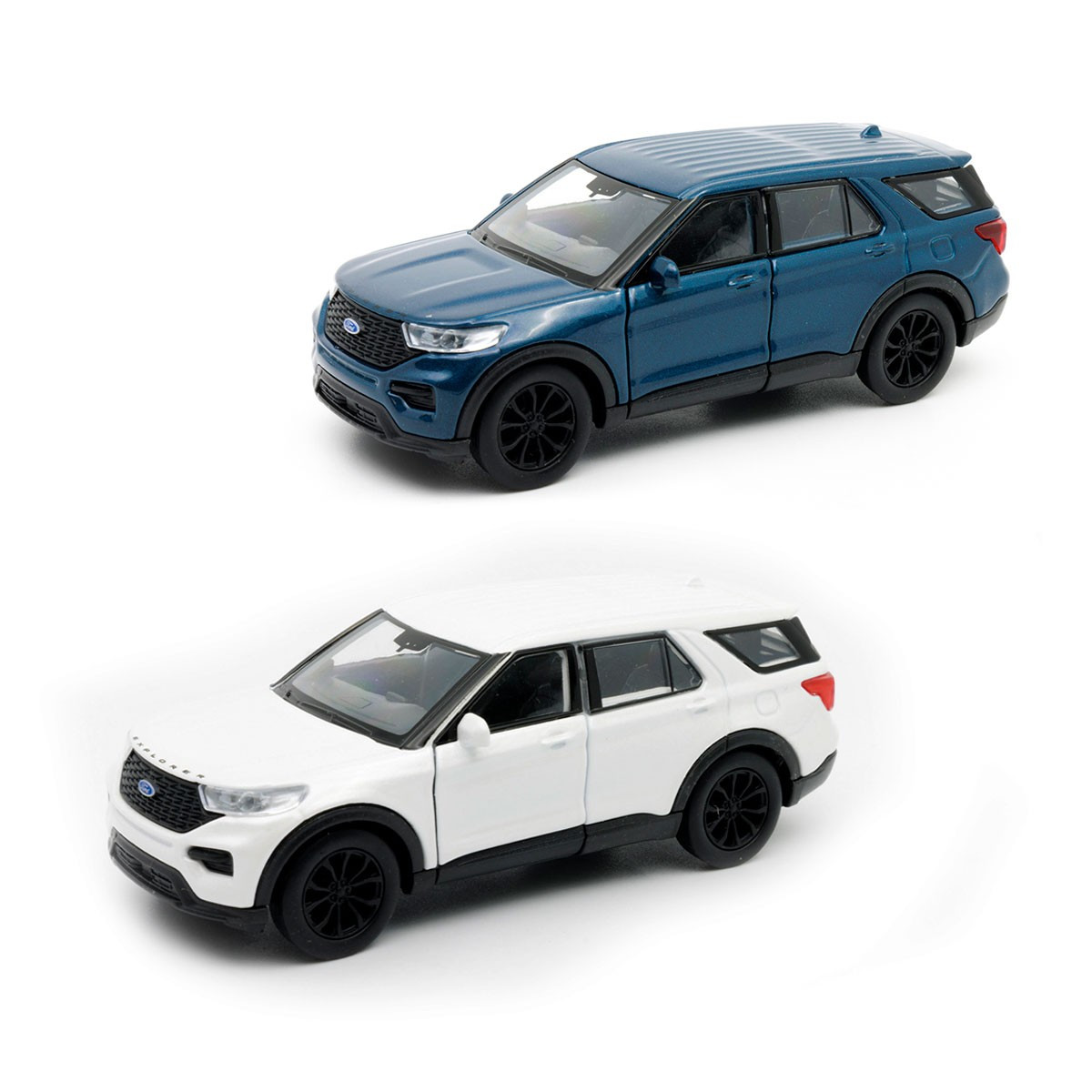 Автомодель - FORD EXPLORER 2023 (перламутрово-білий, блакитний металік), фото 1