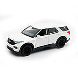 Автомодель - FORD EXPLORER 2023 (перламутрово-білий, блакитний металік), фото 8