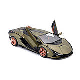 Автомодель - LAMBORGHINI SIÁN FKP 37  (асорті зелений металік, червоний металік, 1:24), фото 4