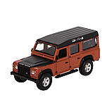 Автомодель - LAND ROVER DEFENDER 110 (асорті білий, помаранчевий металік 1:32), фото 3