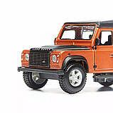 Автомодель - LAND ROVER DEFENDER 110 (асорті білий, помаранчевий металік 1:32), фото 7
