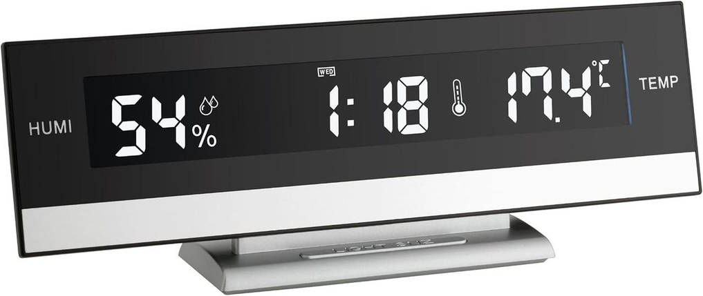 Цифровий настільний термогігрометр з будильником TFA 60.2011, фото 1