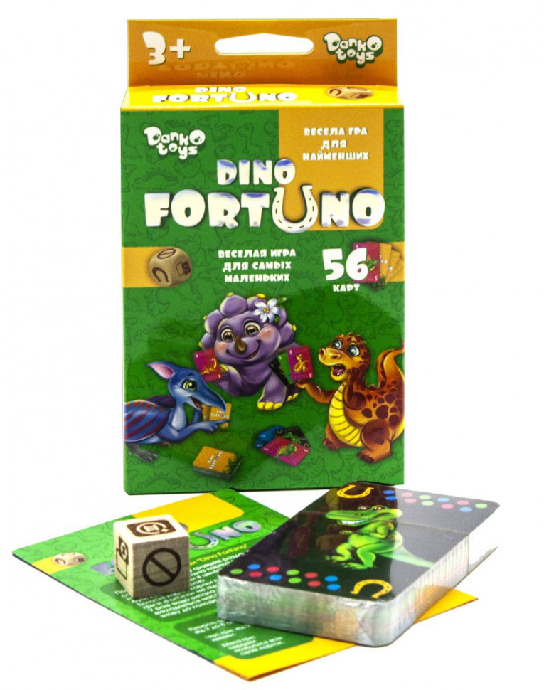 Настільна розвивальна гра "Dino Fortuno" UF-05-01 (Danko Toys) (рос.)