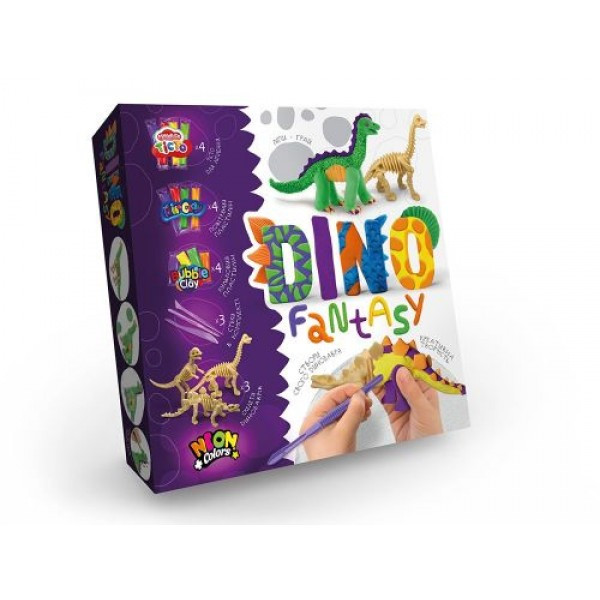 Набір креативної творчості "Dino Fantasy" 18 елементів DF-01-01U (Danko Toys) (укр.)