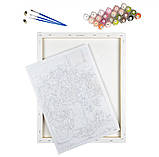 Набір для розпису SY6432 "Акварельне серце" розміром (40х50) (Strateg), фото 2