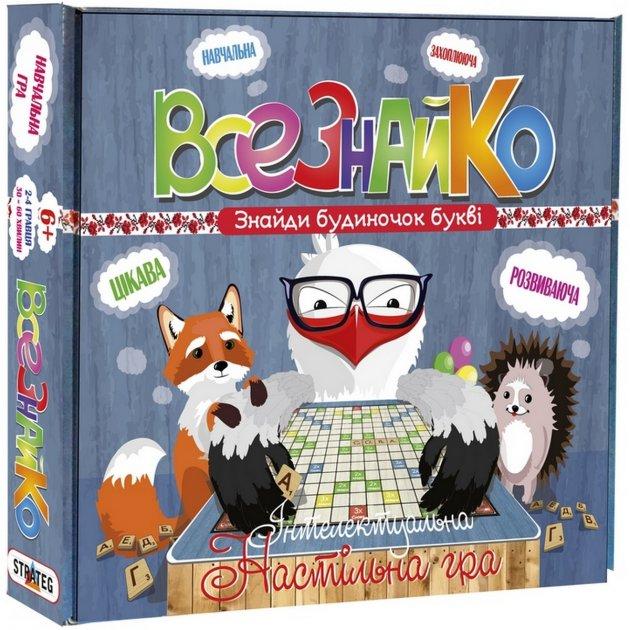 Настільна гра 802 "Всезнайко" (Strateg) (укр.)