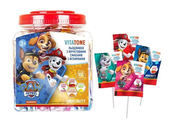 Вітатон Immunity льодяники мультивітамінні фруктовий смак 6г №100, фото 1