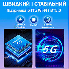 Адаптер Бездротовий для авто USB+Type-C для Apple CarPlay і Android Auto 2в1 5G WiFi Bluethooth Чорний (6239), фото 2