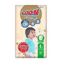 Трусики-підгузки GOO.N Premium Soft для дітей 9-14 кг (розмір 4(L), унісекс, 44 шт.)