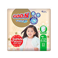 Трусики-підгузки GOO.N Premium Soft для дітей 18-30 кг (розмір 7(3XL), унісекс, 22 шт.)