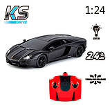 Автомобіль KS DRIVE на р/к - LAMBORGHINI AVENTADOR LP 700-4 (1:24, 2.4Ghz, чорний), фото 8