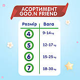 Трусики-підгузки GOO.N FRIEND для дітей 15-25 кг (розмір 6, унісекс, 60 шт.), фото 4