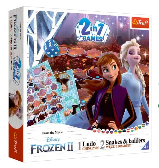 Настільна гра Лудо 2 в 1. Крижане Серце 2. 02068 (Trefl)