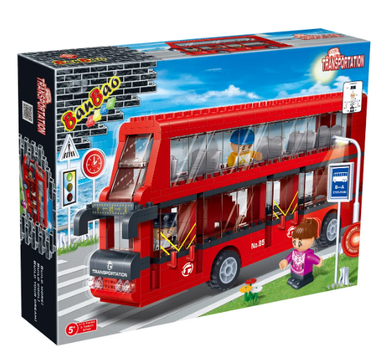 Конструктор BanBao Transportation. Автобус (412 елм.) (8769) (BanВao)