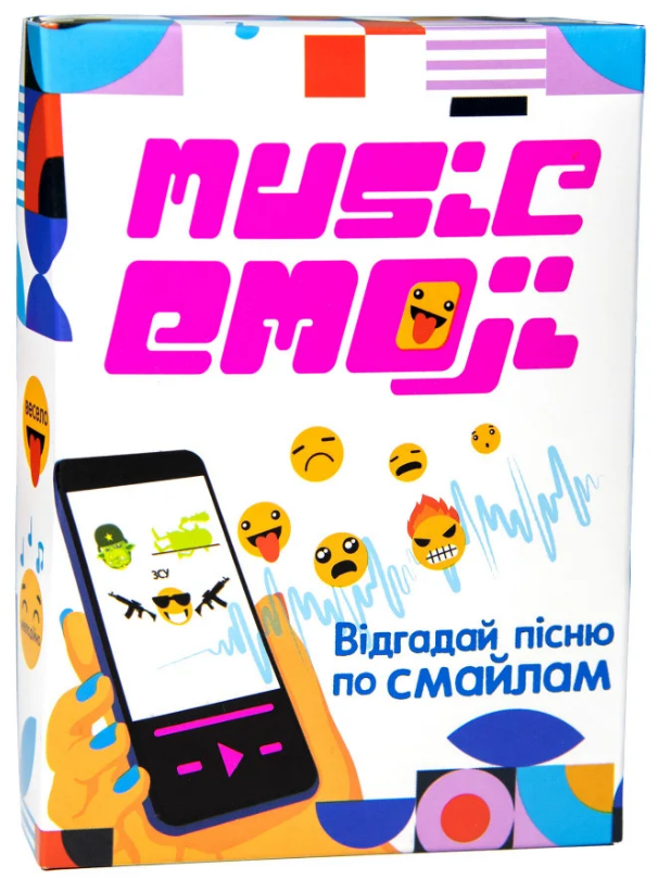 Настільна карткова гра "Music emoji" 30249 (Strateg)