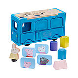 Дерев'яний ігровий набір-сортер Peppa — ШКОЛЬНИЙ АВТОБУС ПЕППИ, фото 3