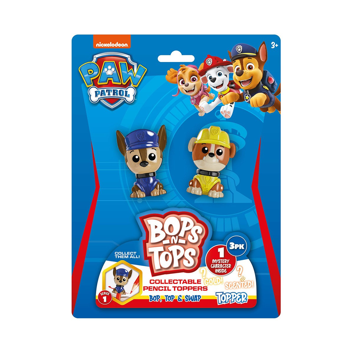 Набір колекційних фігурок-топерів SAMBRO серії "Bop n Tops" — ШТАННИЙ ПАТРУЛЬ (3фіг., в асорт.)