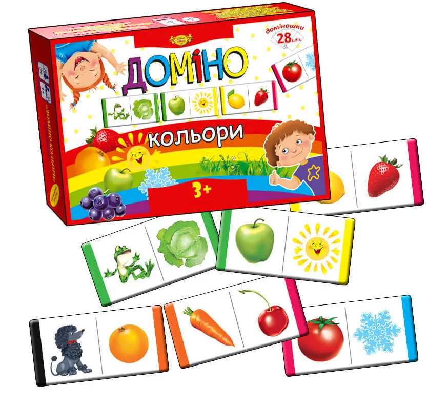 Настільна гра Доміно. Кольори. МКМ0303 (Талант)