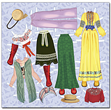 Книга Стильна красуня. Одягни ляльку. Жовта (Глорія), фото 2